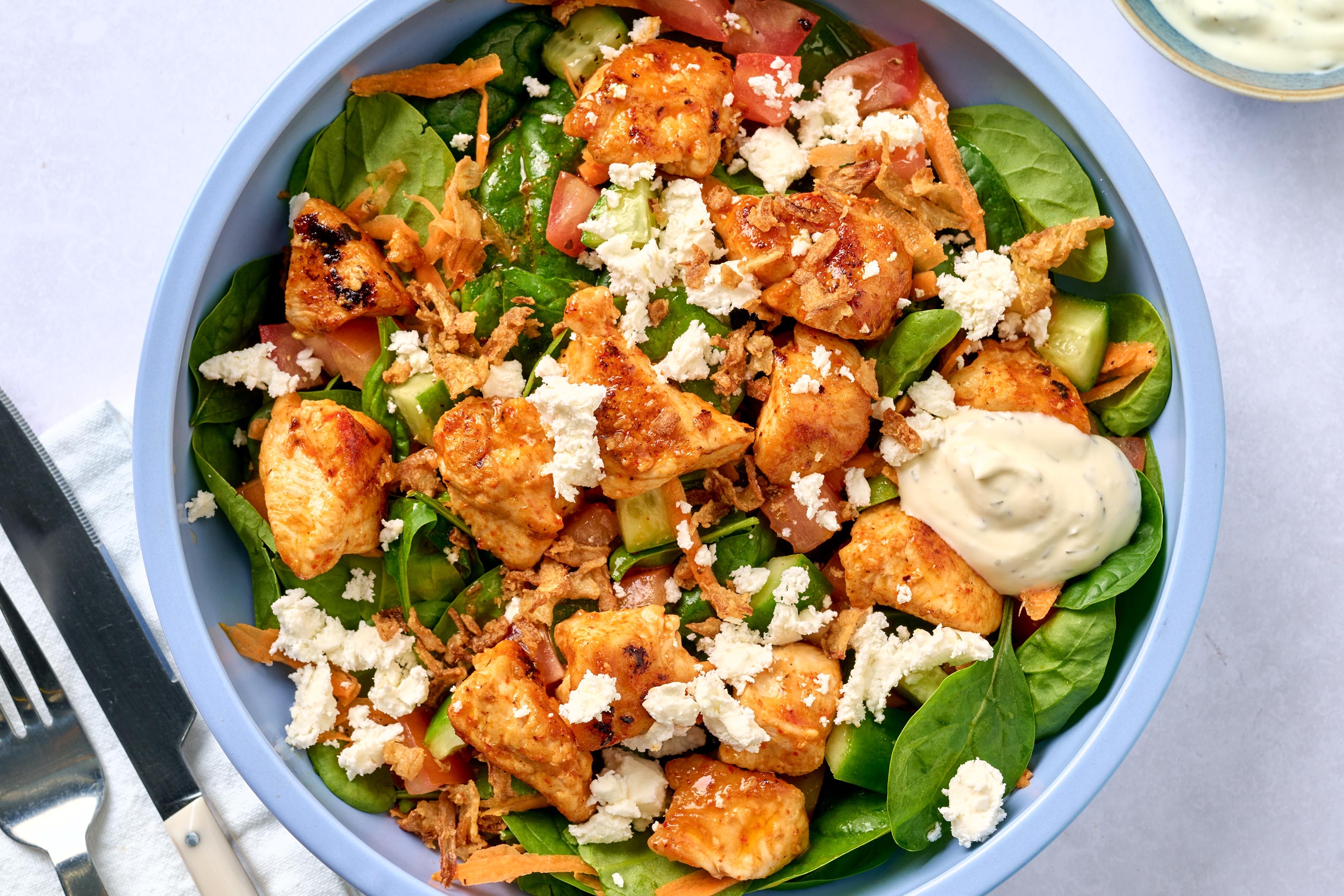 Smart Buffalo Chicken Breast Salad 