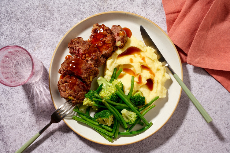 Mini Pork Meatloaves & Mash