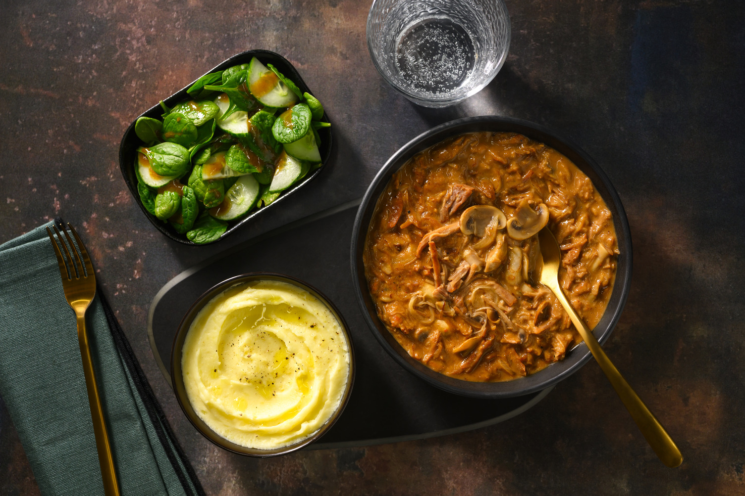 Luxe French Onion Beef & Mushroom Stew