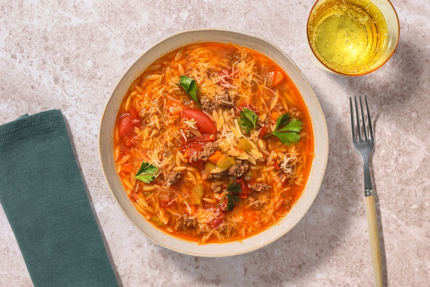 One-Pot Italian Lamb & Risoni Stew