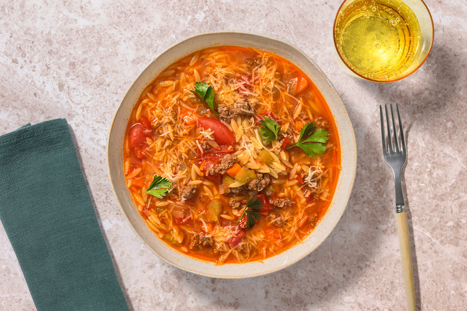 One-Pot Italian Chicken & Risoni Stew