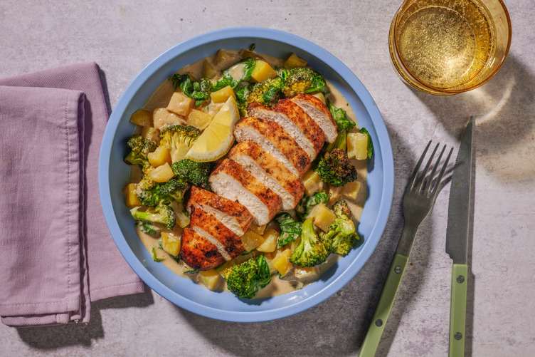 Malaysian Coconut Chicken & Broccoli Bake