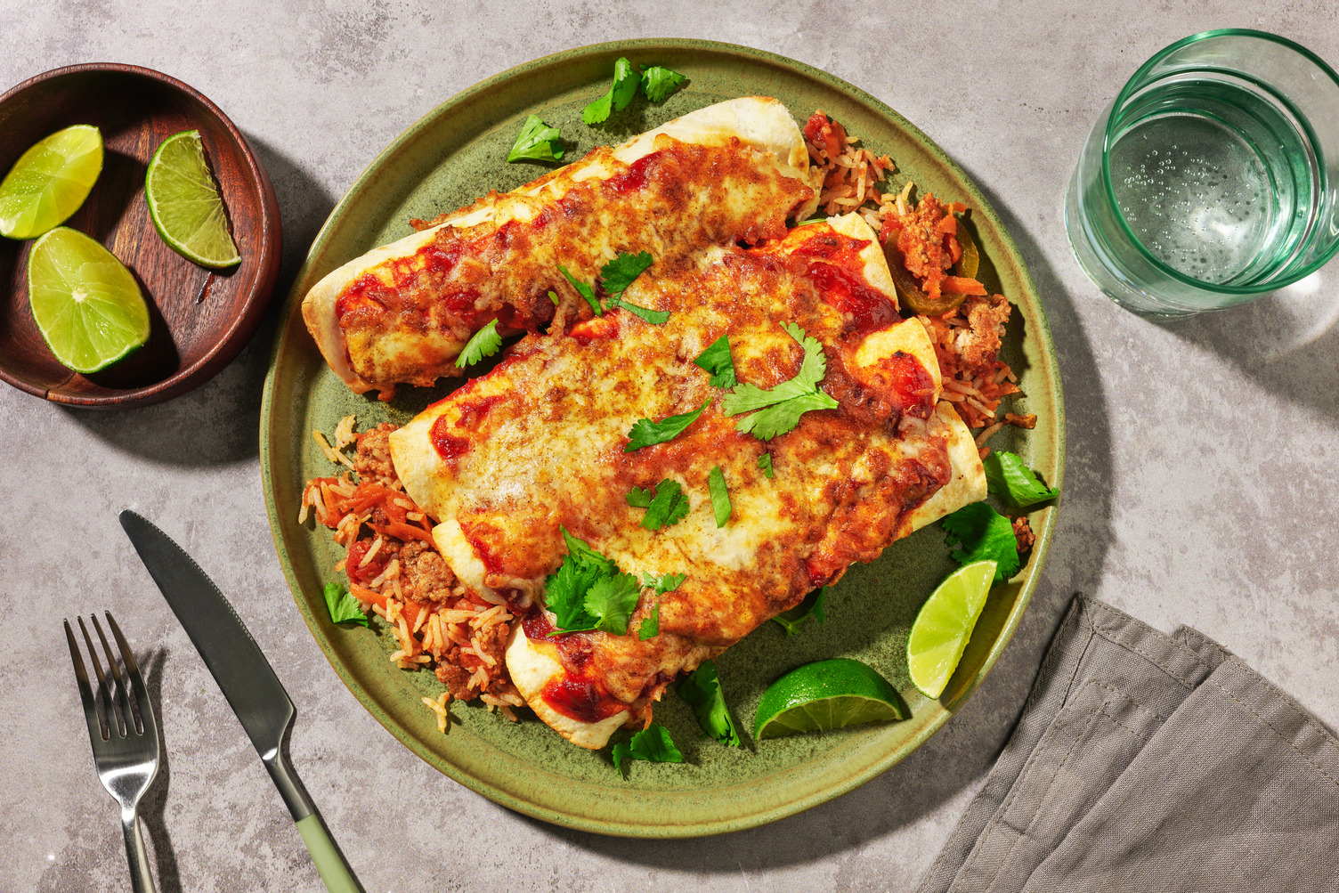 Focus sport : Poulet & tortillas au riz gratinées