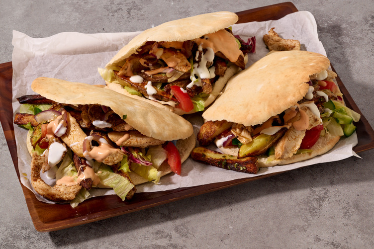 Focus sport : Pitas garnies au poulet & frites