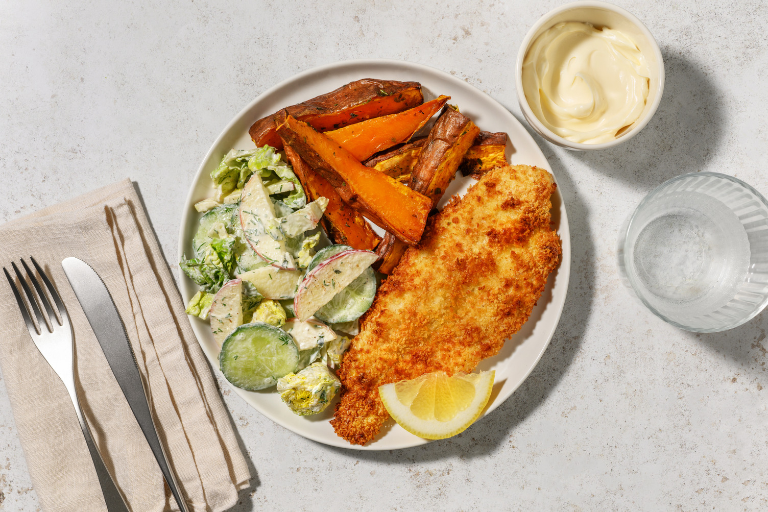 Chicken & Herby Sweet Potato Wedges