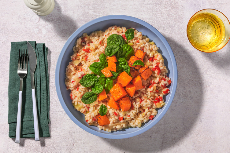 Mediterranean Prawn, Pumpkin & Brie Risotto