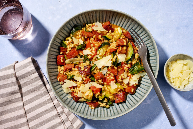 Nan's Baked Prawn & Veggie Risotto