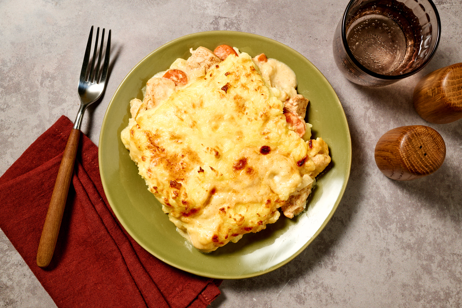 Creamy Chicken, Leek & Herb Pie