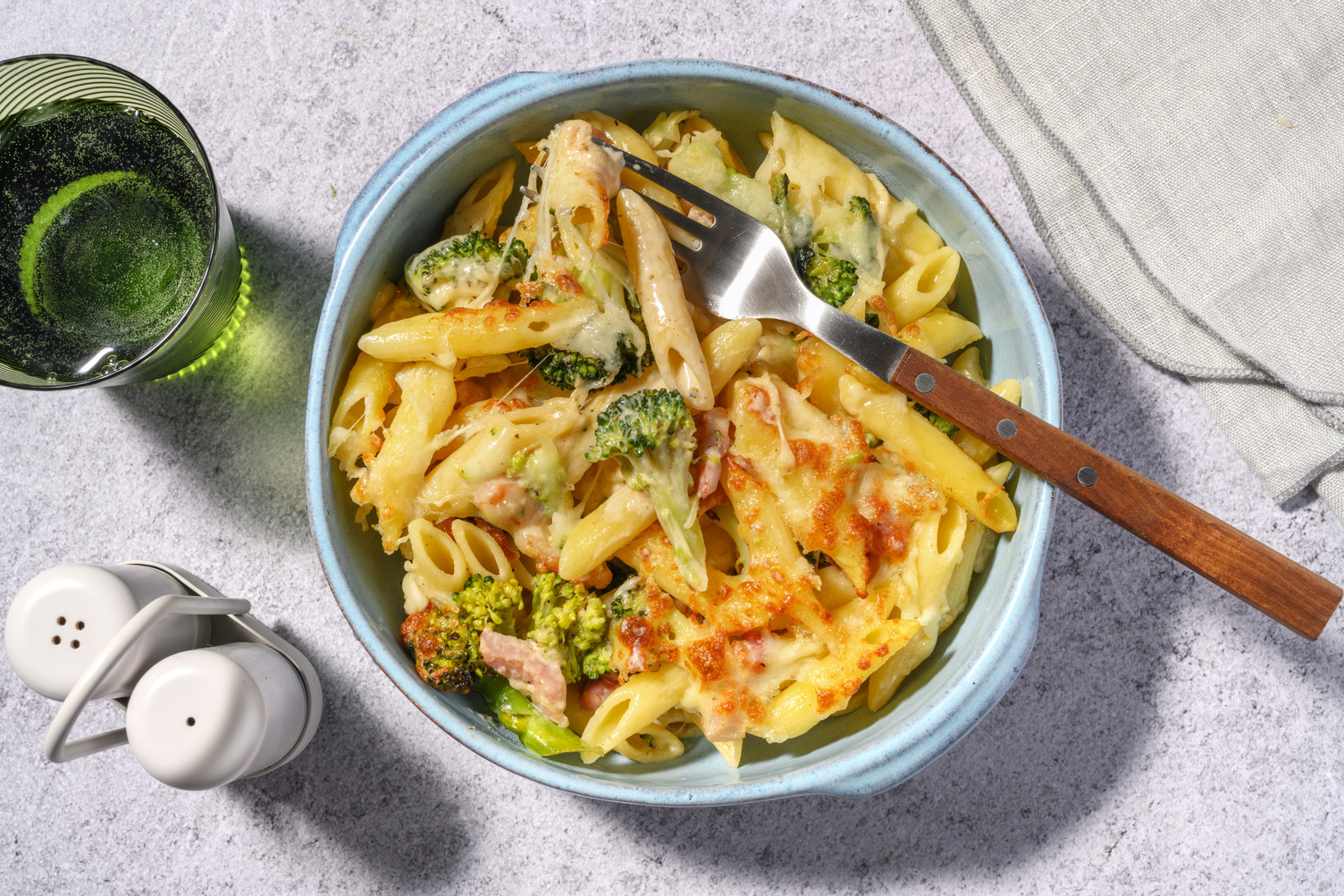 Easy Creamy Chicken & Broccoli Pasta Bake