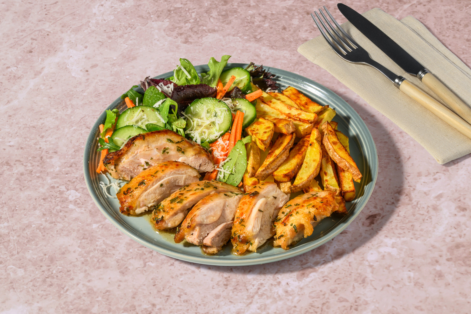 Pre-Marinated Chicken & Bacon Oven-Baked Fries