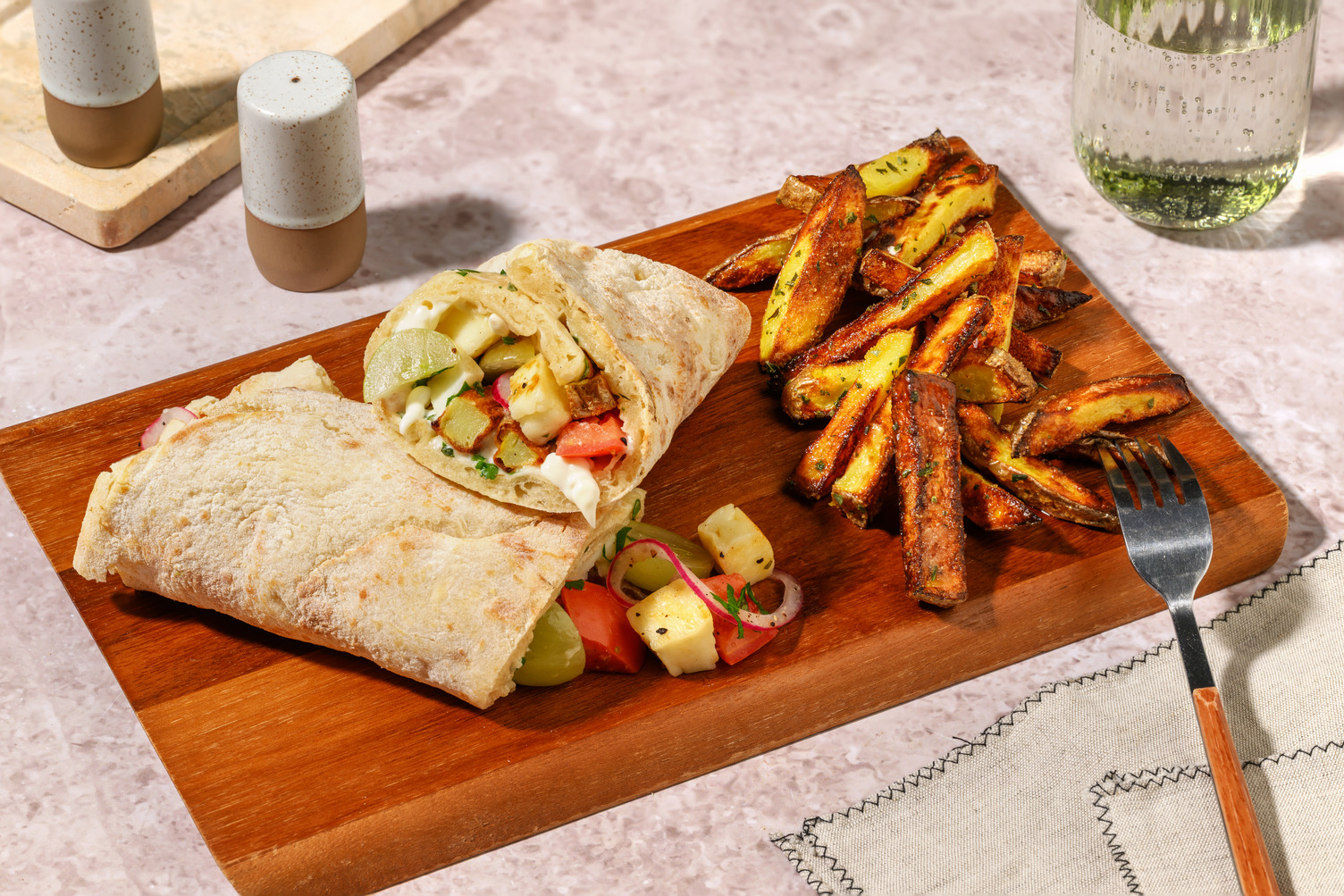 Honey Chicken & Autumn Grape Mini Wraps