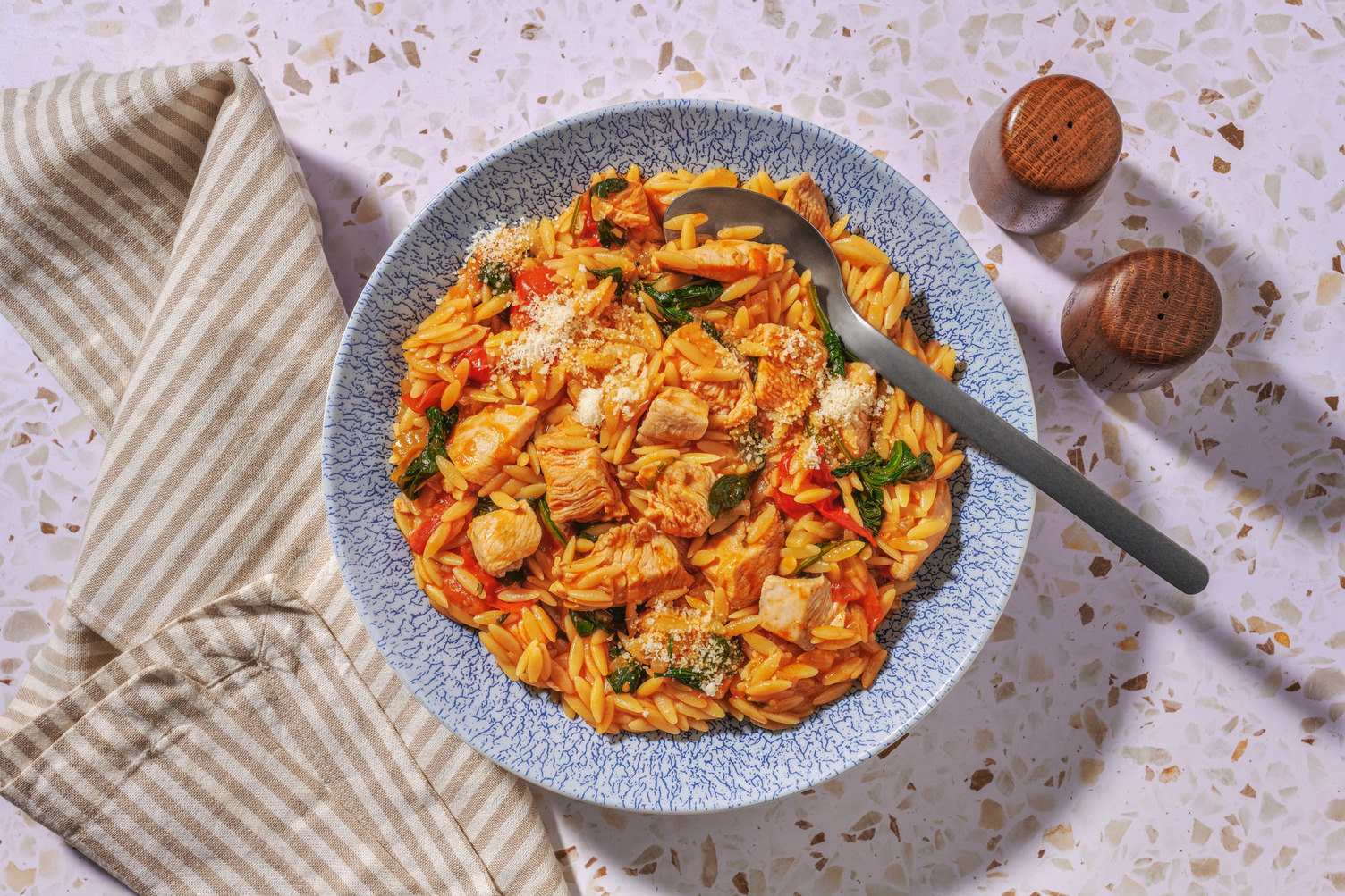 One-Pot Italian Chicken & Risoni Stew