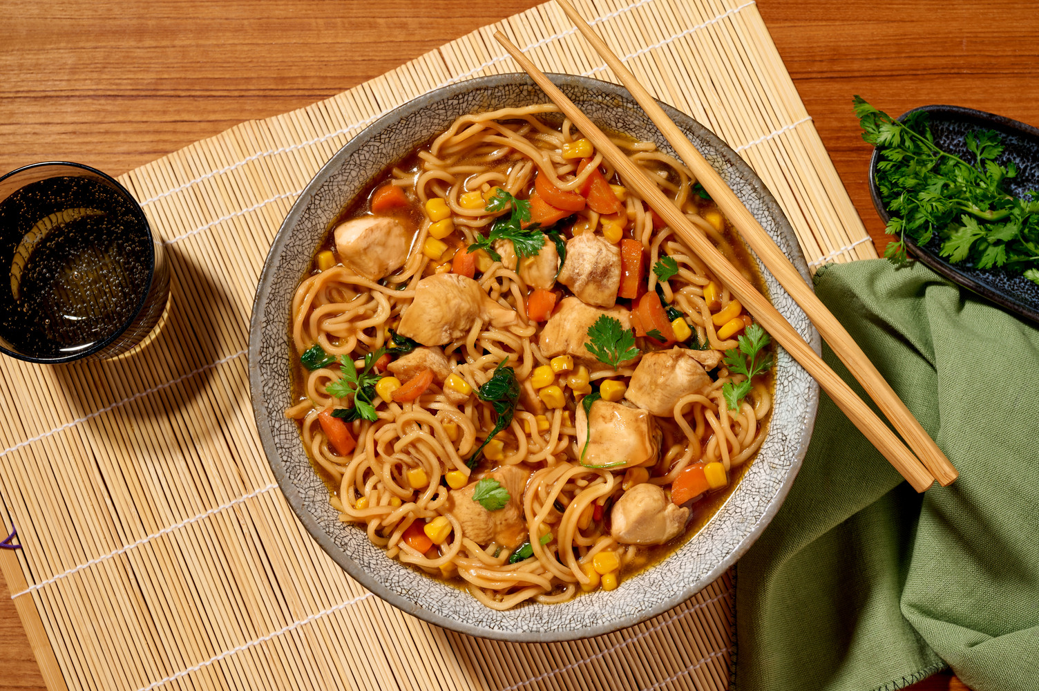 One-Pot Fragrant Chicken & Sweetcorn Soup