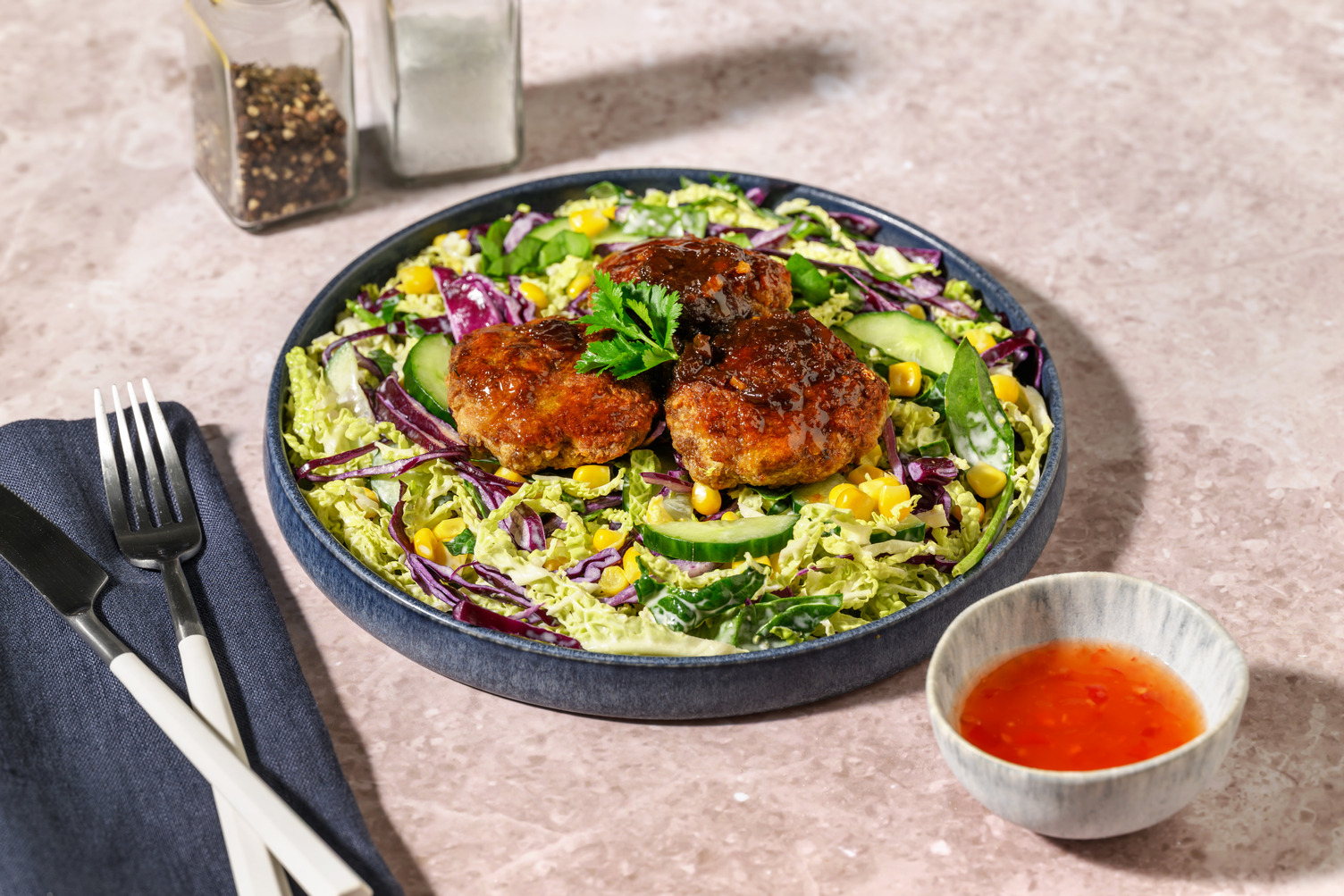 Caribbean Beef-Pork Rissoles & Hot Sauce