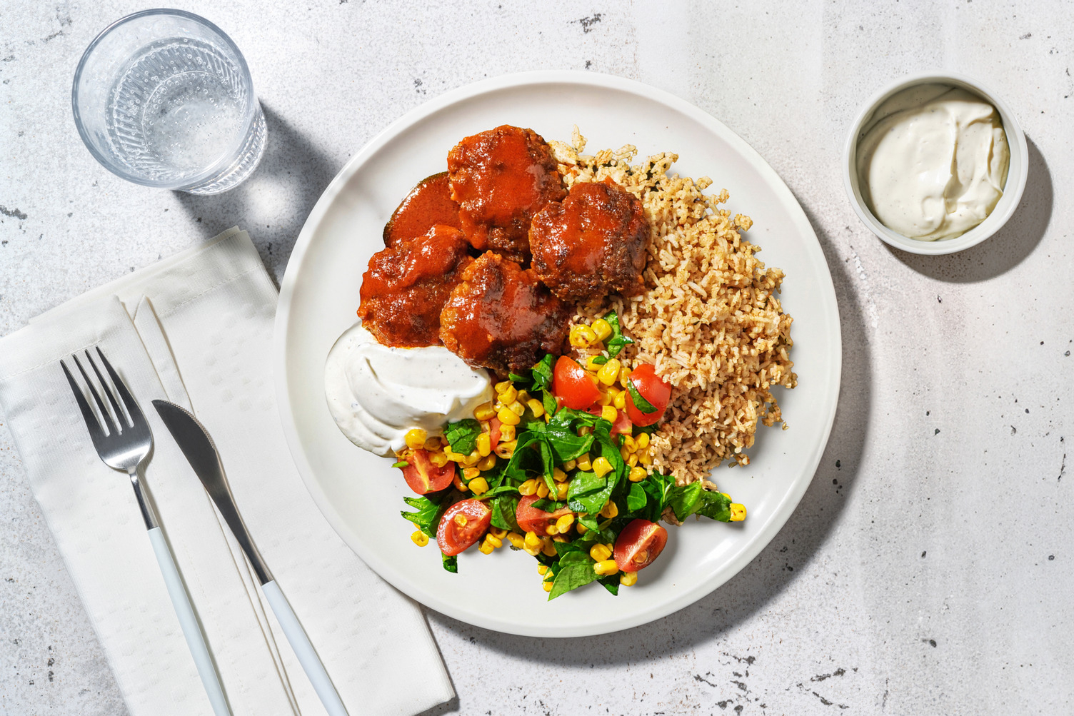 Peri-Peri Lamb Rissoles & Spiced Rice