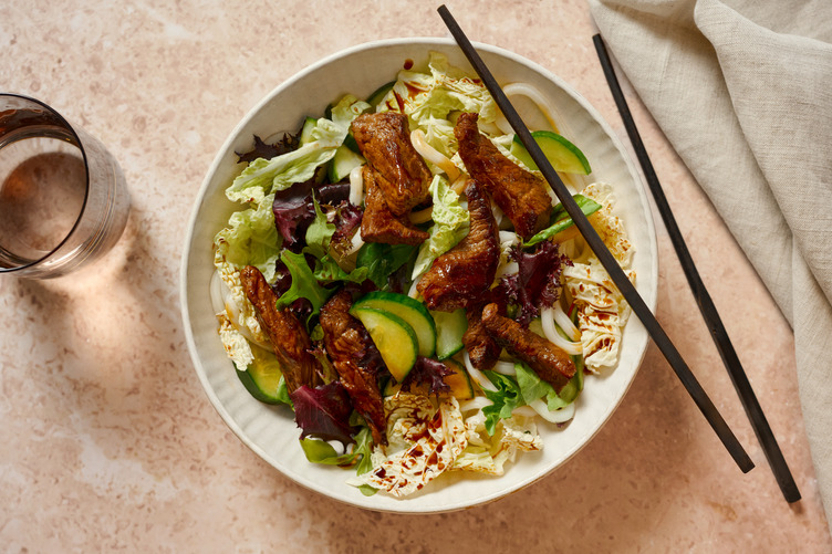 Zero Fuss Glazed Chicken & Udon Noodle Salad