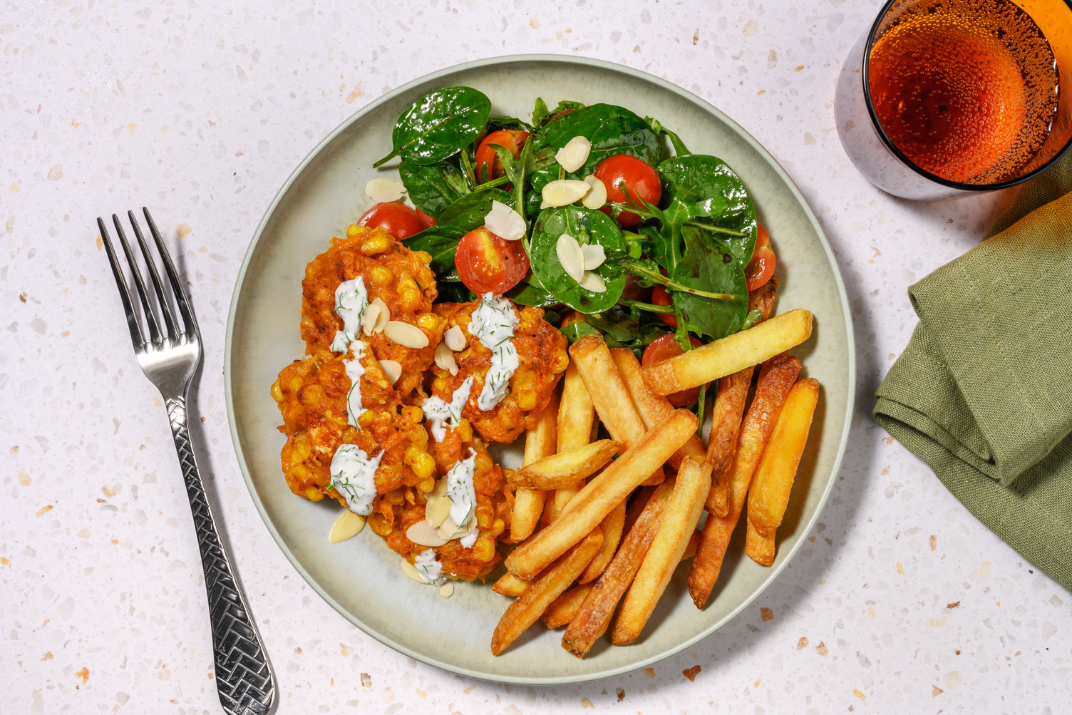 Nan’s Sweetcorn & Fetta Fritters