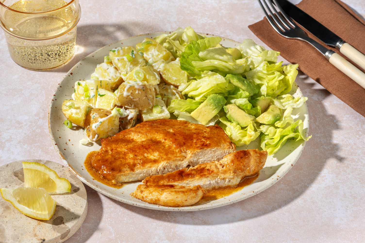 Honey-Mustard Chicken & Creamy Potatoes