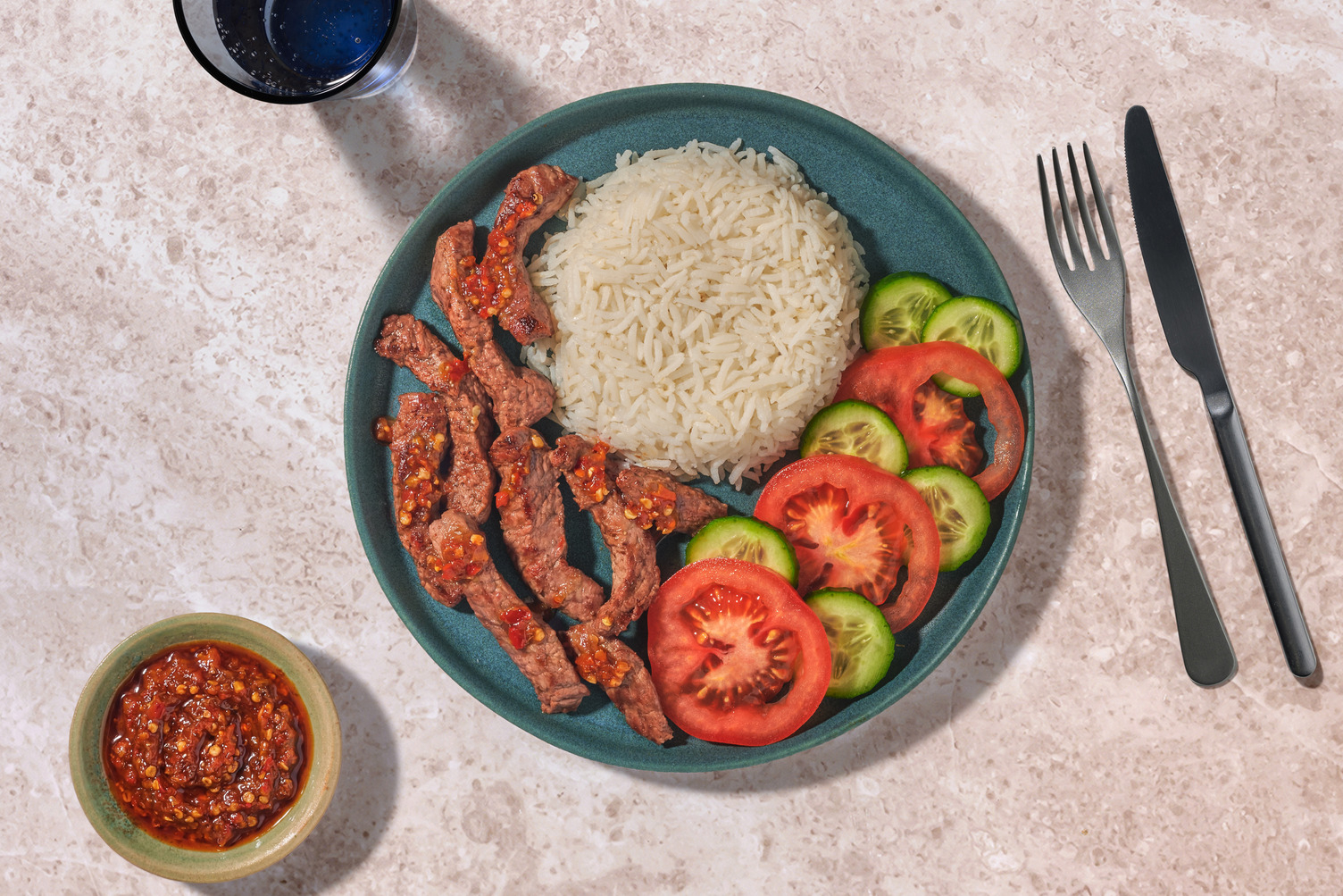 Fragrant Satay Beef Nasi Lemak