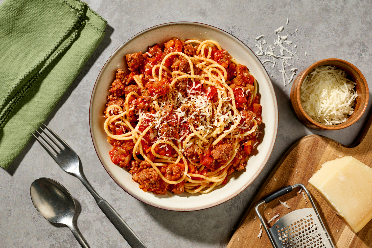 Speedy Southern Italian Beef Ragu Spaghetti