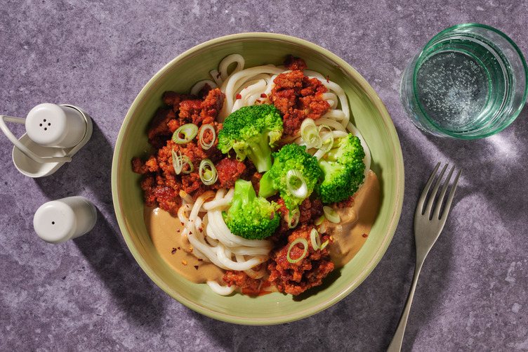 Trending Creamy Mapo Beef & Tofu Udon