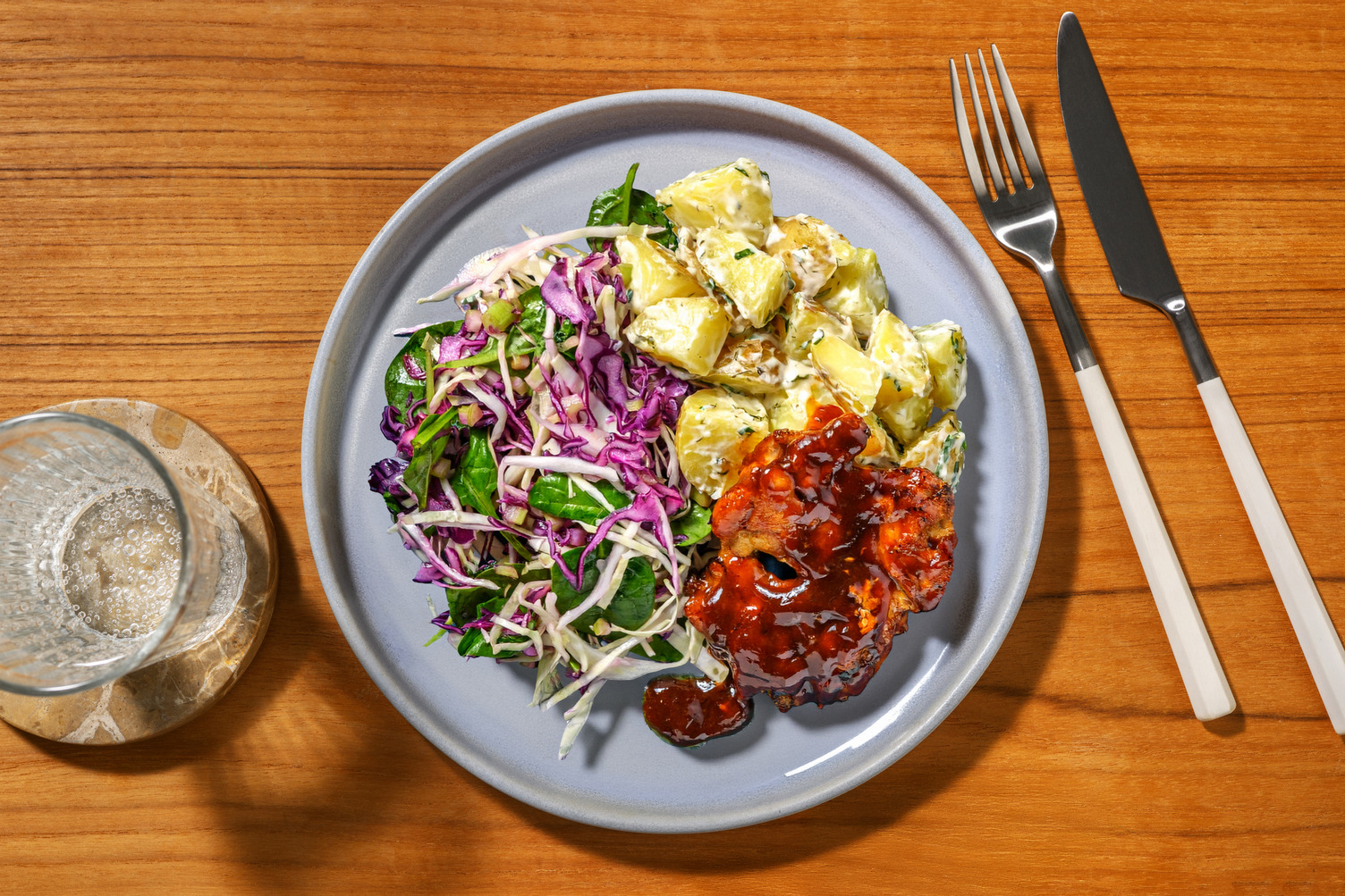 Quick BBQ Salmon & Herby Potato Salad