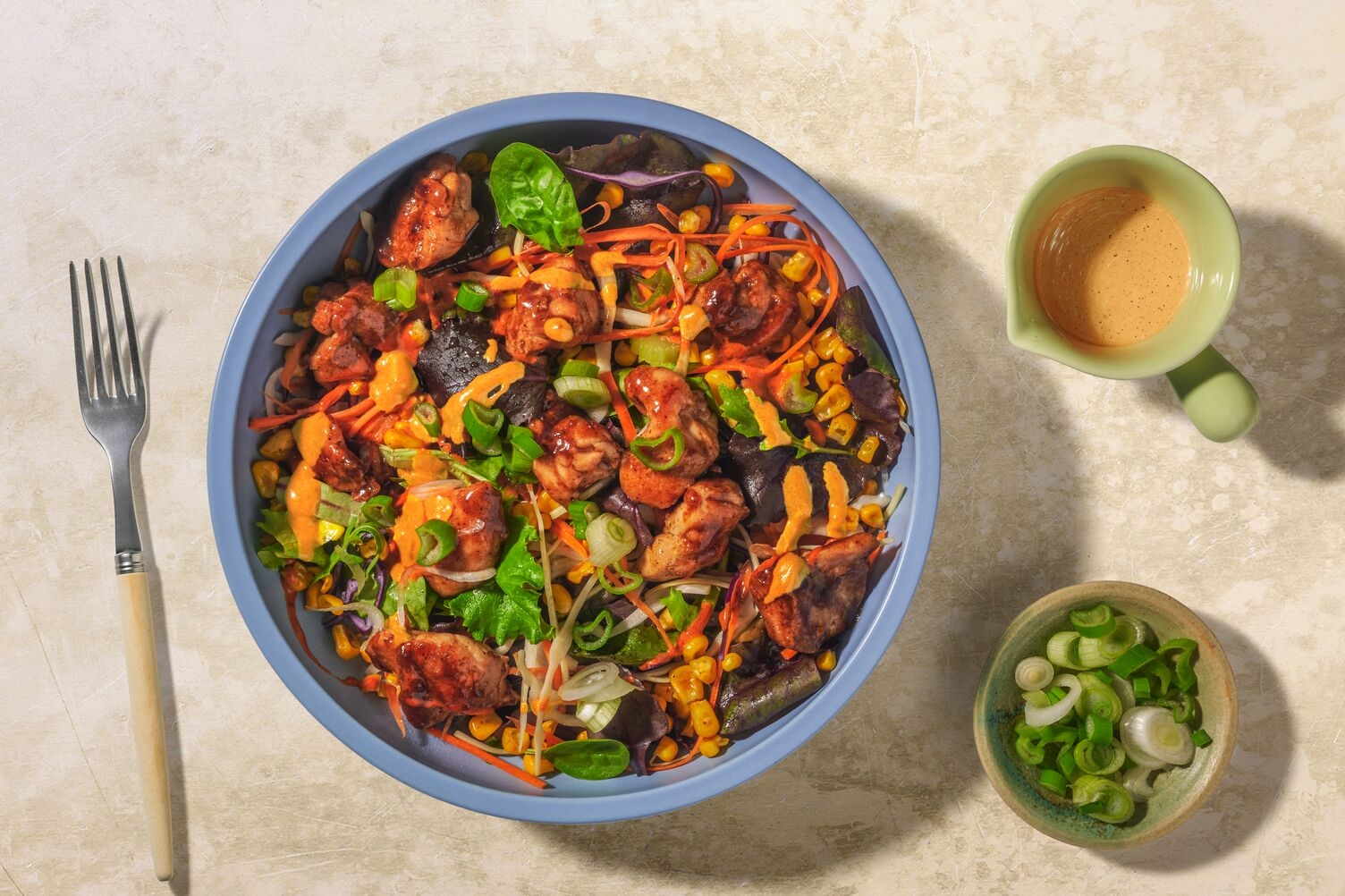 Glazed Korean Fried Chicken Bowl