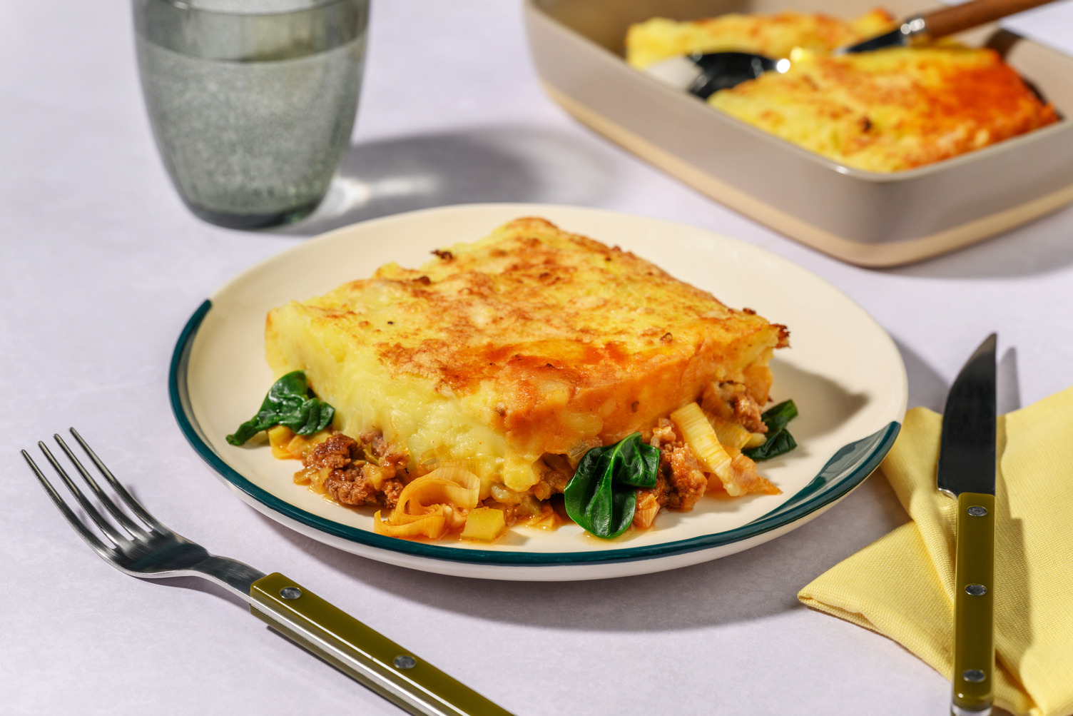 Double Italian Beef & Cheesy Potato-Top Pie