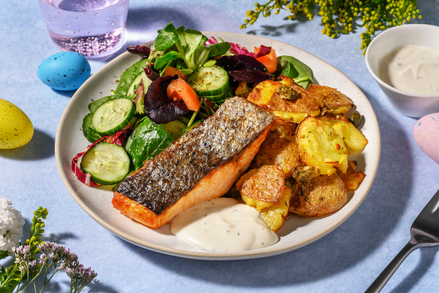 Scandi-Style Double Salmon & Caper Potatoes