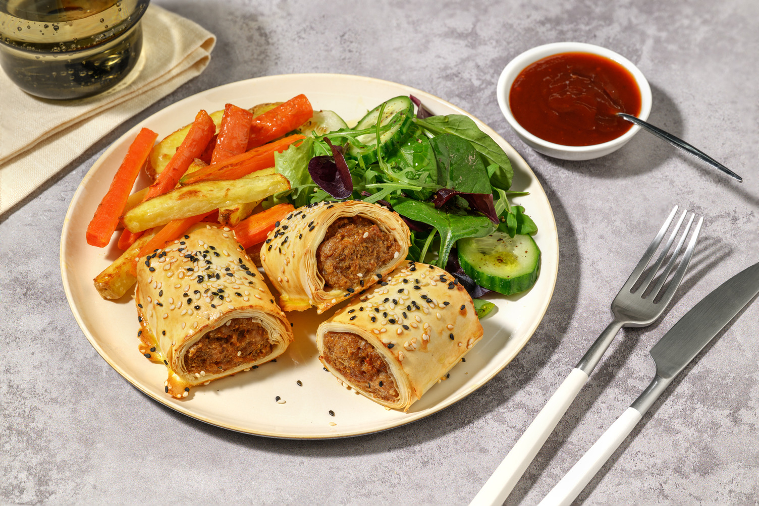 Fam-Fave Pork, Bacon & Apple Sausage Rolls