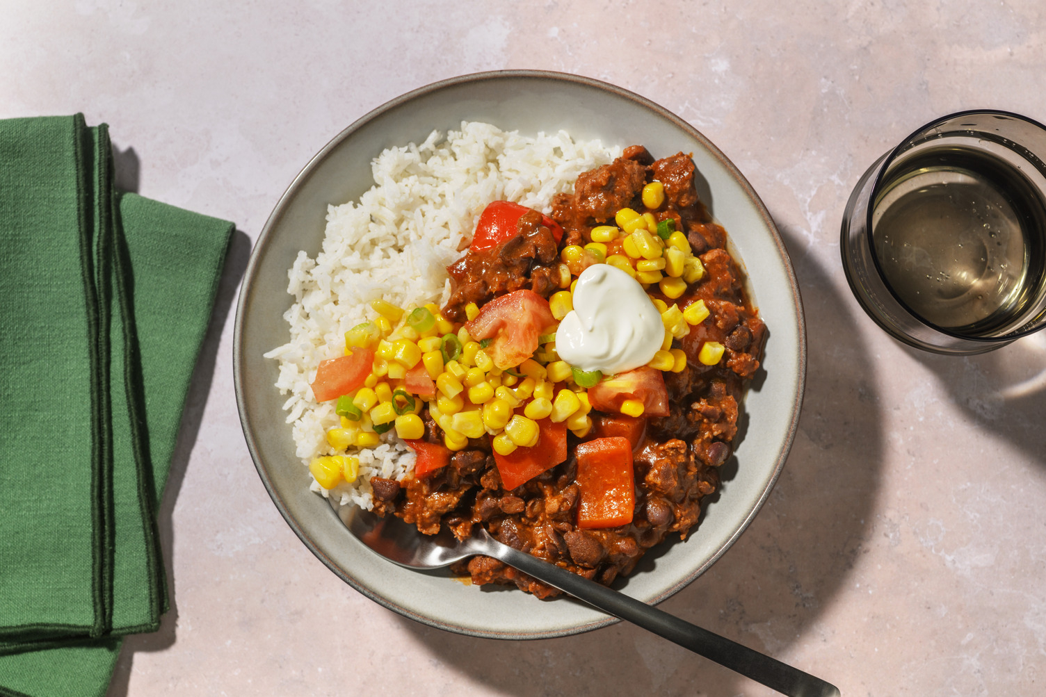Quick Tex-Mex Beef & Black Bean Chilli