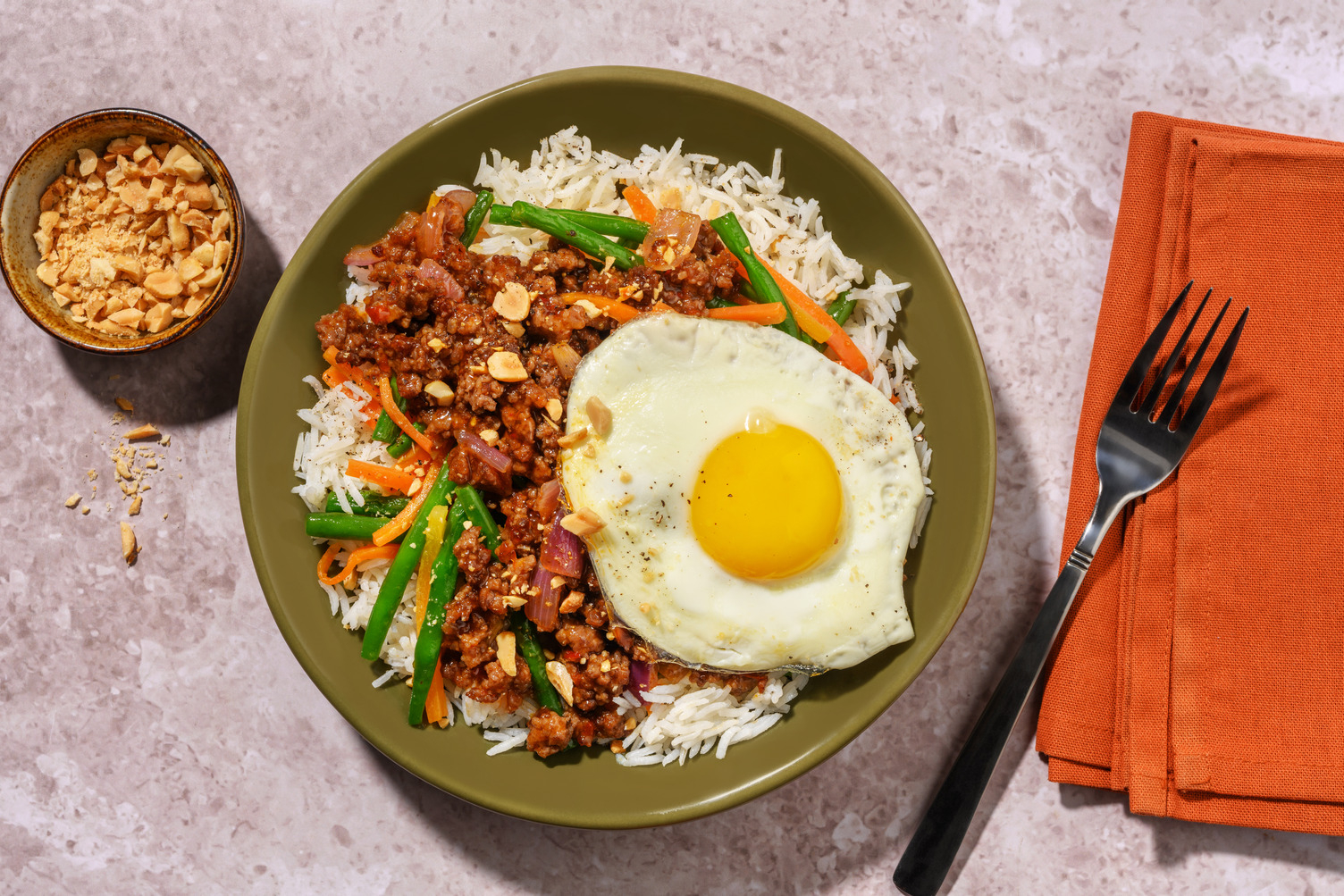 Sweet Chilli Beef & Garlic Rice
