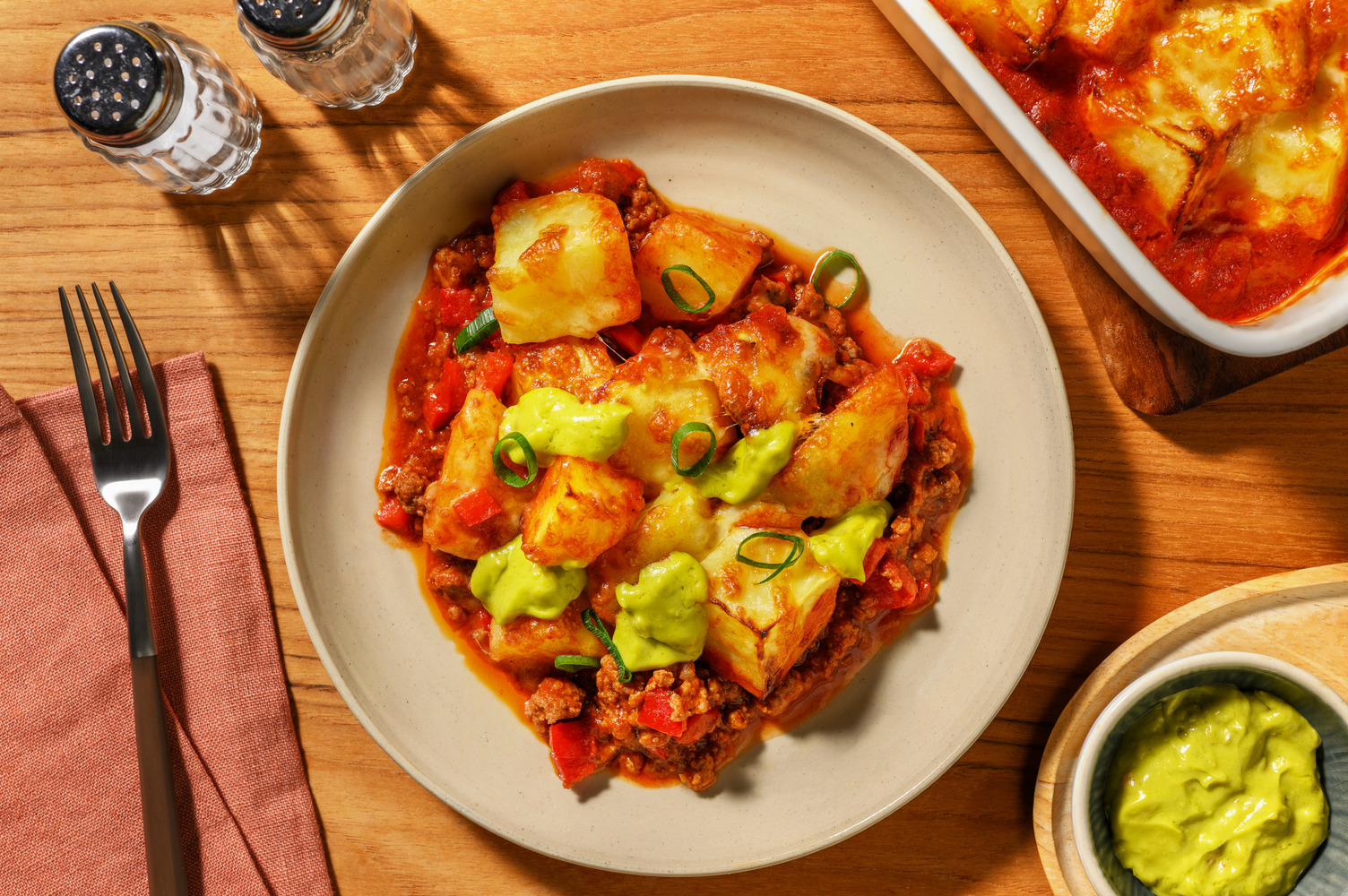 Cheesy Mexican Lamb & Potato Hash 