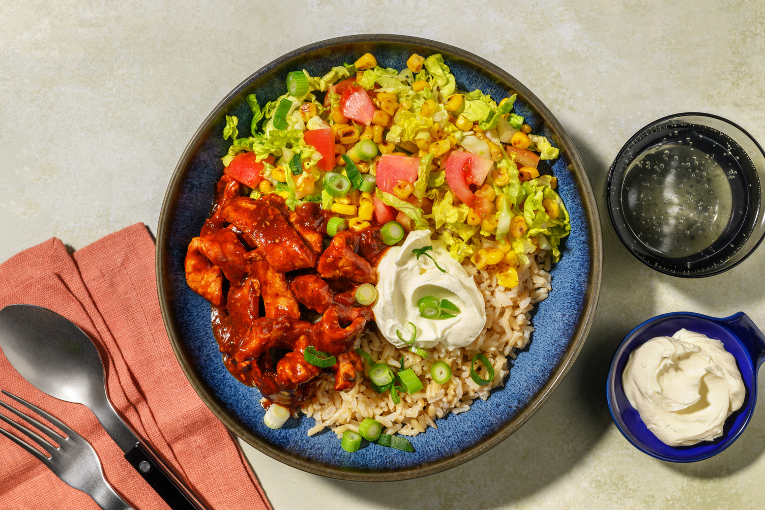 Fast Fiery Chipotle Chicken & Brown Rice Bowl 
