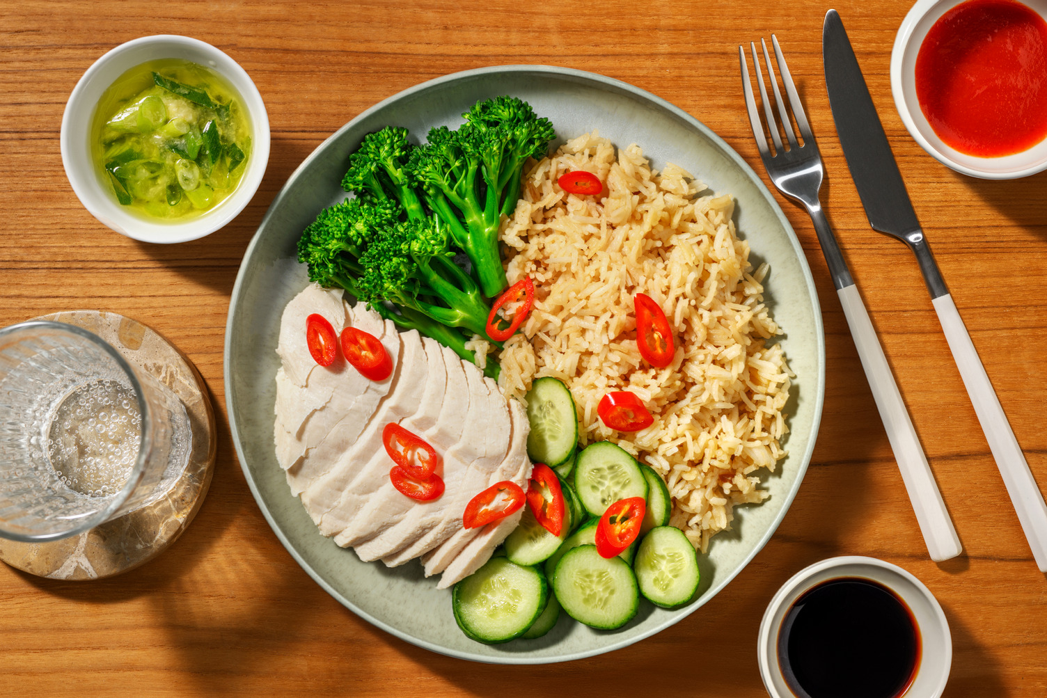 Hainanese Prawn Rice Set