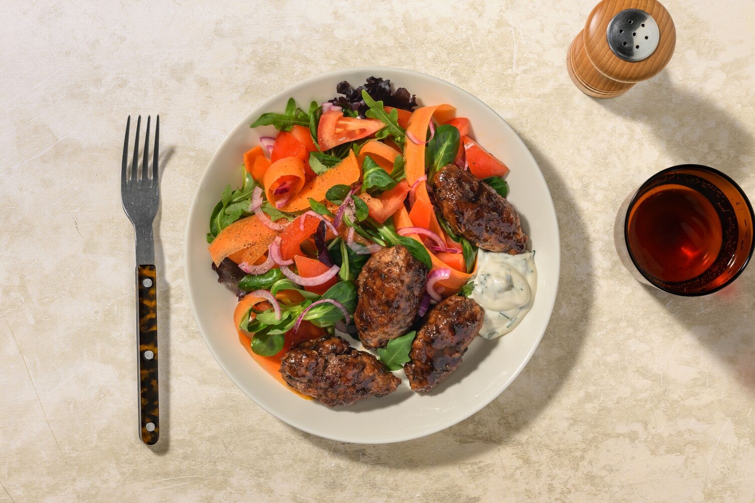 Honey-Glazed Beef Koftas