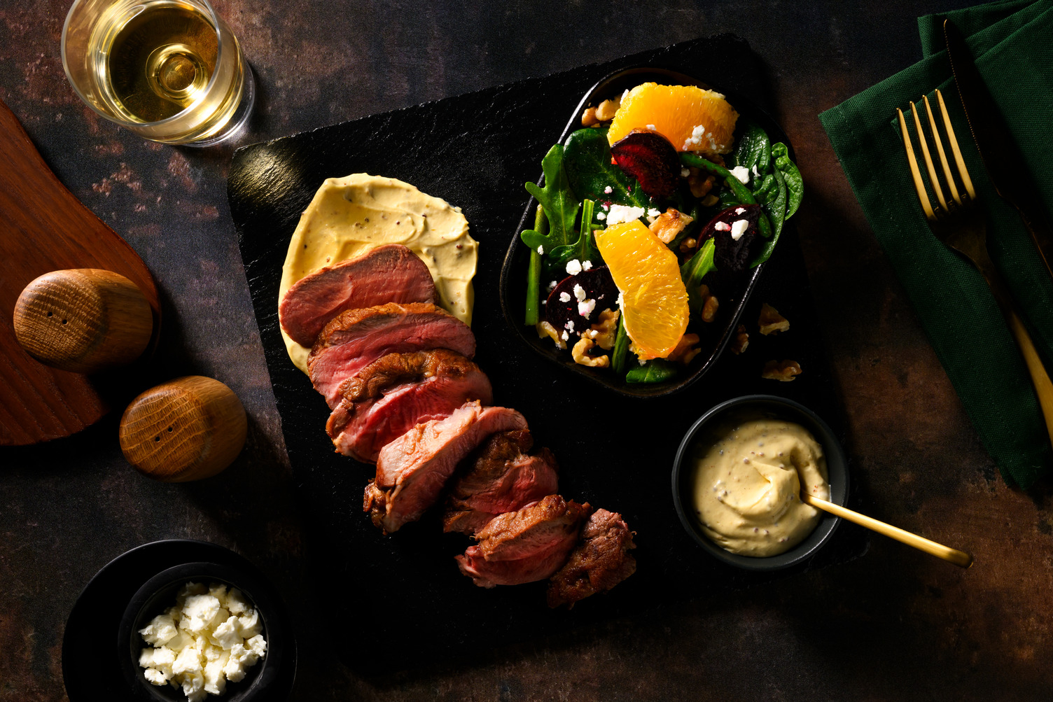 Roast Beef Fillet & Beetroot-Orange Salad