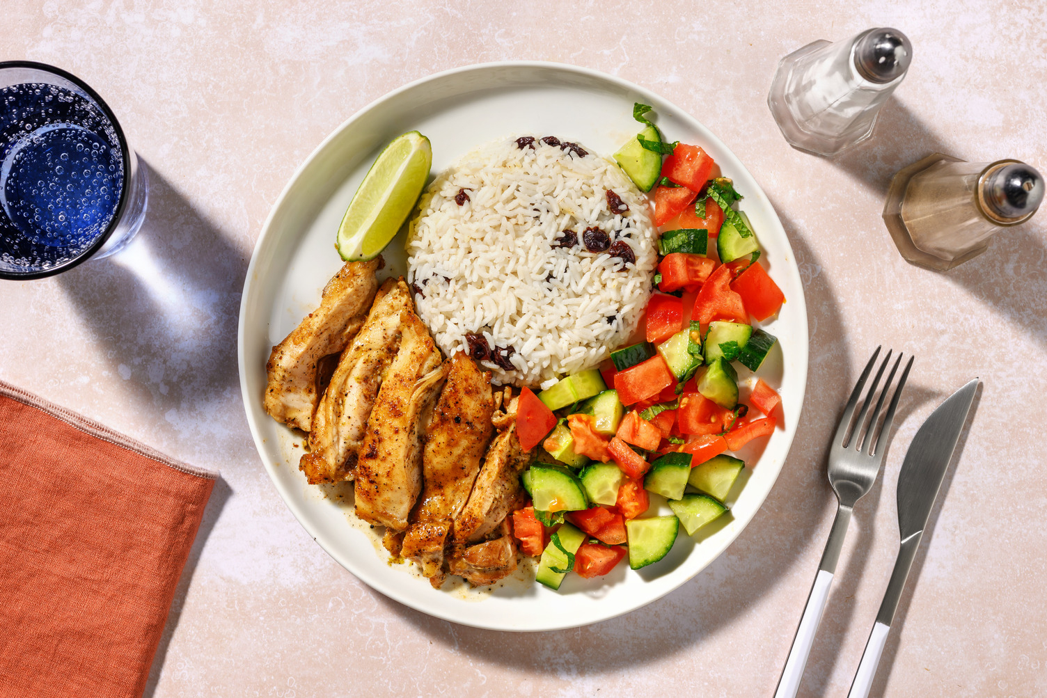 Chermoula-Honey Haloumi & Jewelled Rice