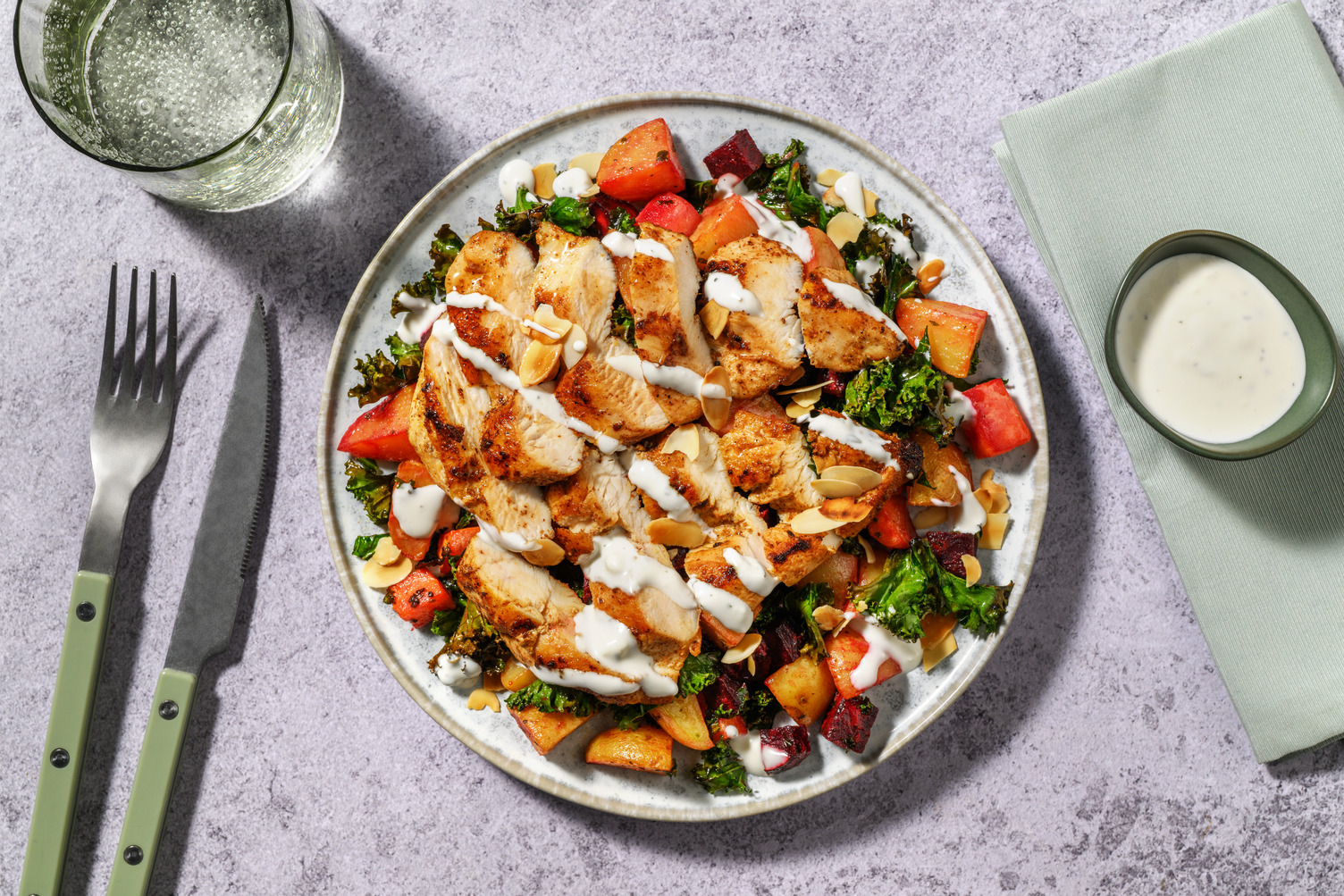 Aussie Chicken & Rainbow Veggie Toss