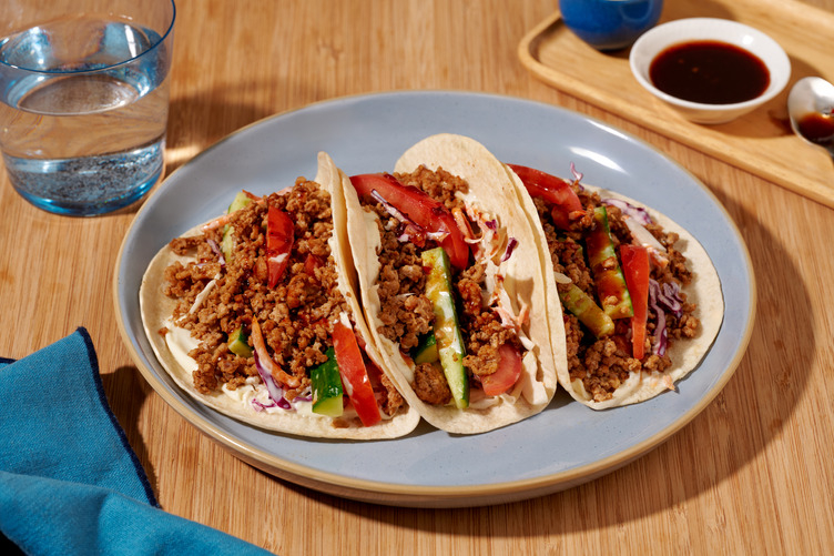 BBQ Lemongrass Pork & Crunchy Veg Tacos