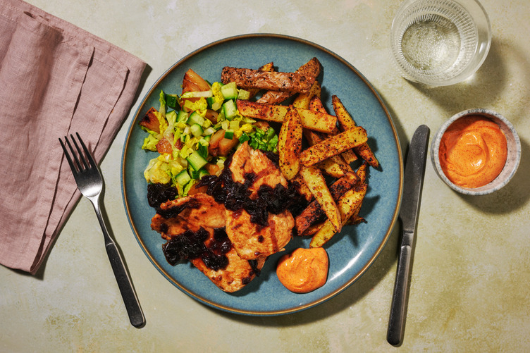 Caribbean Porterhouse Steak & Charred Pineapple Salad