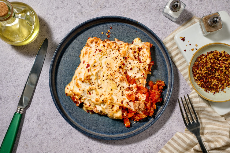 One-Pot Plant-Based Mince "Lazy Girl" Lasagne