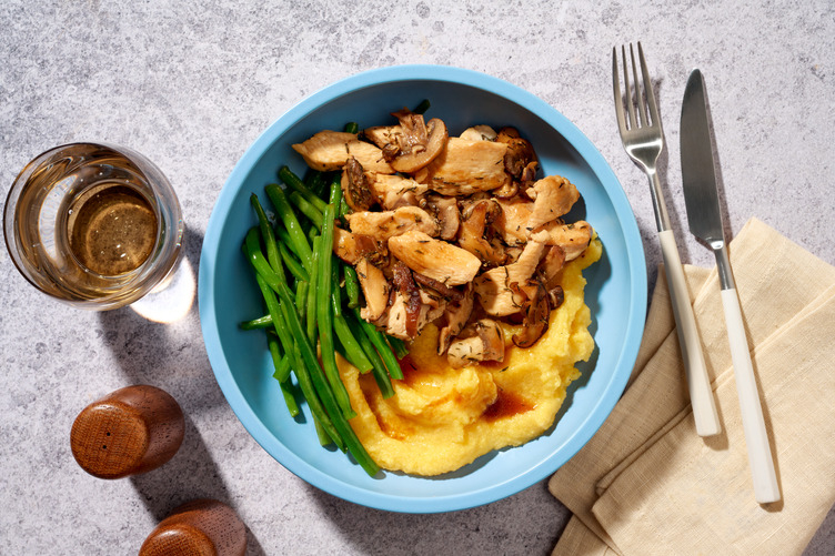 Brown Butter Chicken & Rosemary Mushrooms