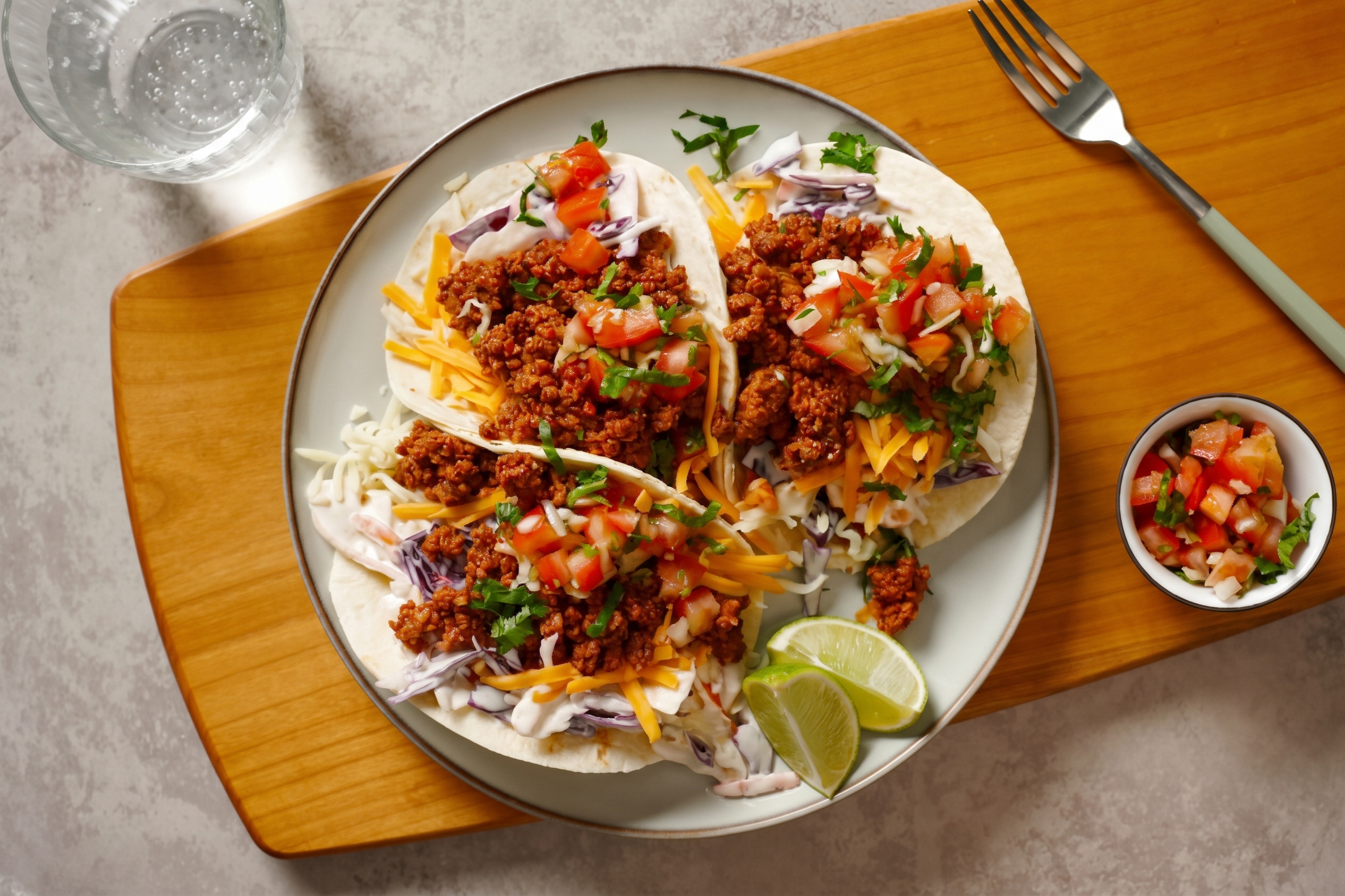 Cheesy Double Beef Taco