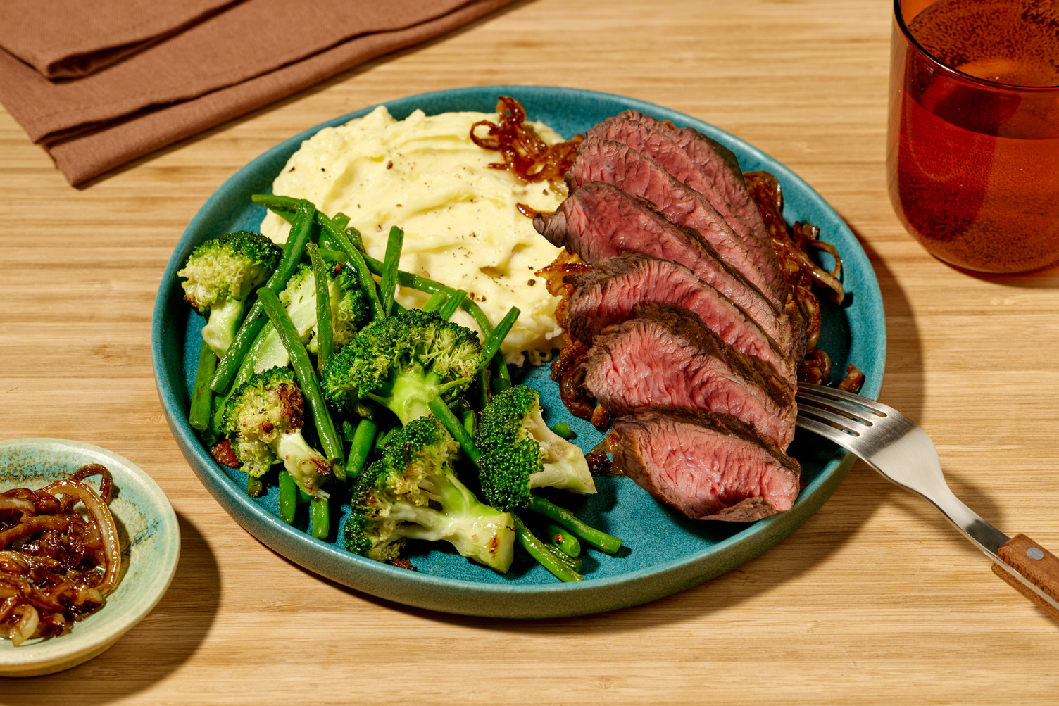 Bio-Roastbeef mit Käse-Stampf
