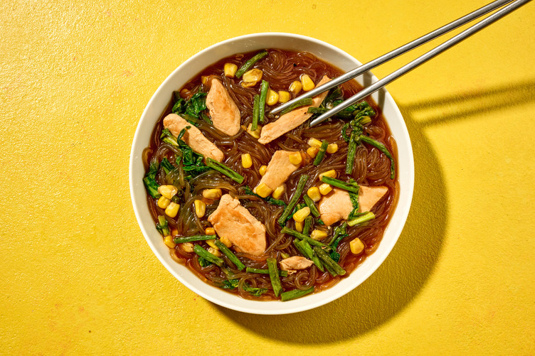 One-Pot Char Siu Chicken Noodle Soup