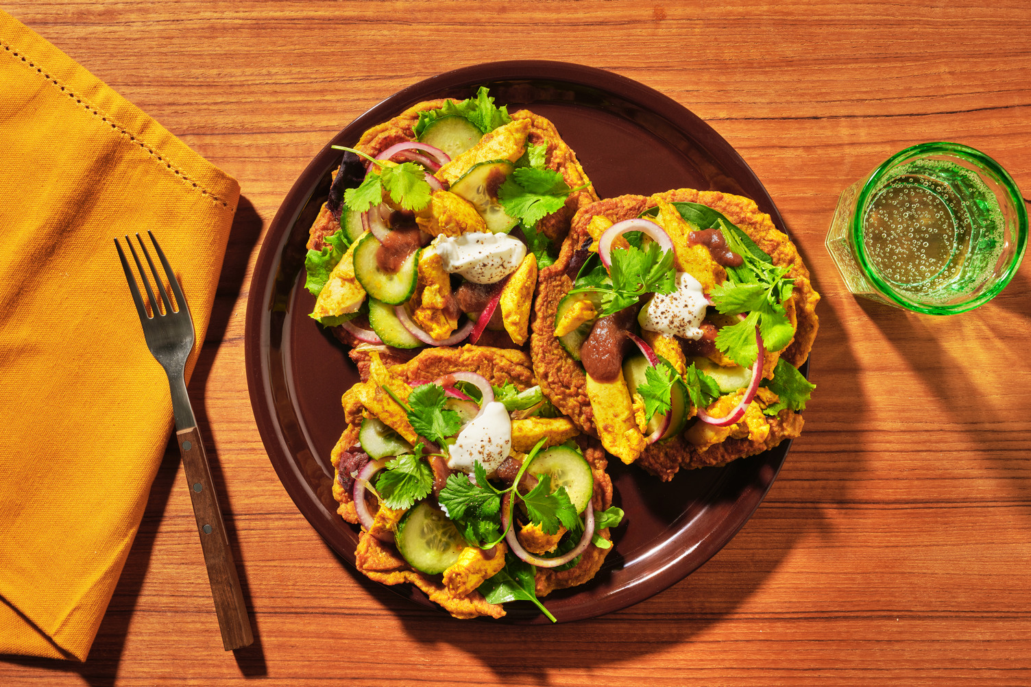 Indian-Spiced Salmon & Chickpea Pancakes