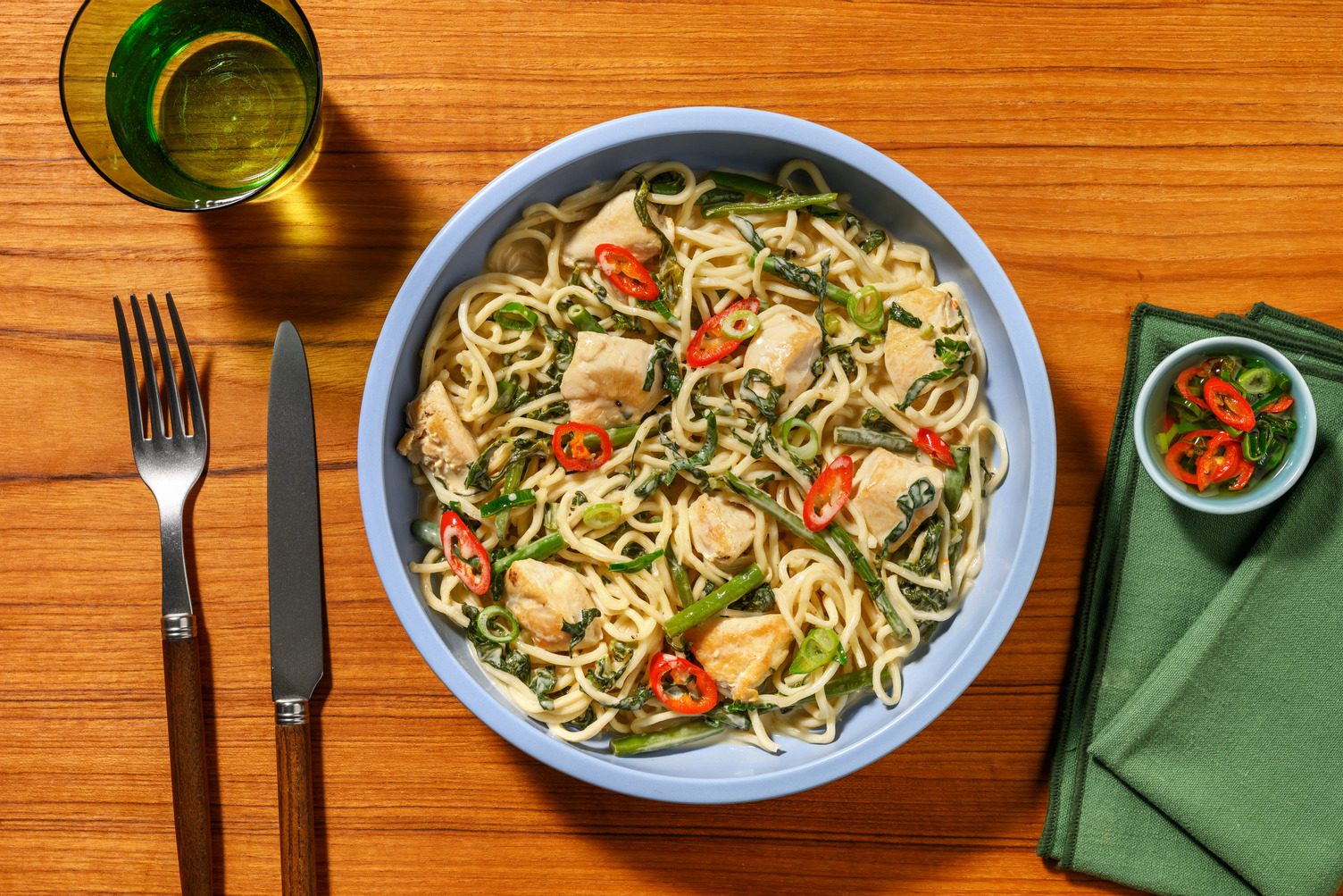 Saucy Satay Chicken & Egg Noodle Stir-Fry