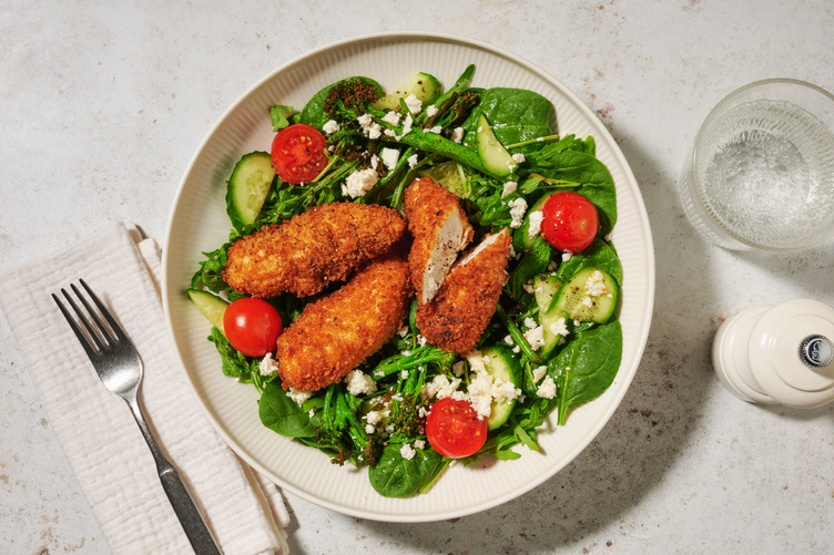 Crusted Chicken & Baby Broccoli Salad