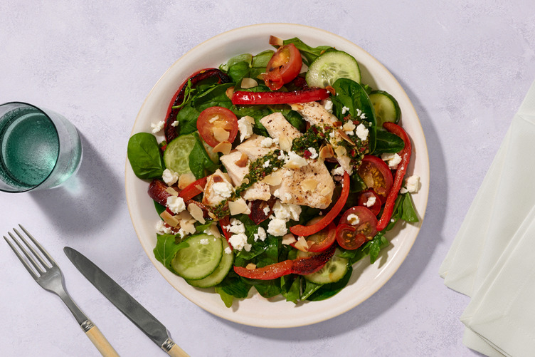 Double Mojo Verde Chicken & Charred Capsicum Salad